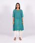 A line Gathered Kurta- Green