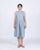 Pleated Sleeveless Dress - Light Blue