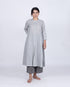 Band Collar Kurta- Light Grey