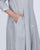 Band Collar Kurta- Light Grey