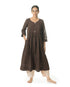 Flared Kurta - Brown