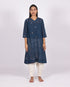 Jamdani Kalidar Kurta - Navy Blue