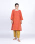 Angrakha Kurta - Orange