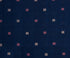 Square Phony Buta Cotton Handloom Fabric - Navy Blue