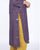 Pleated Jamdani U-cut Kurta - Violet