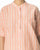 Drop Shoulder Stripes Top - Peach Pink