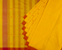 Diamond Square Buta Cotton Handloom Saree - Turmeric