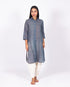 Shirt Collar Kurta- Grey