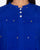 Raglan sleeve Pleated Kurta - Cobalt Blue