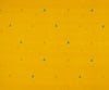 3 Leaves Buta Cotton Handloom Fabric - Yellow